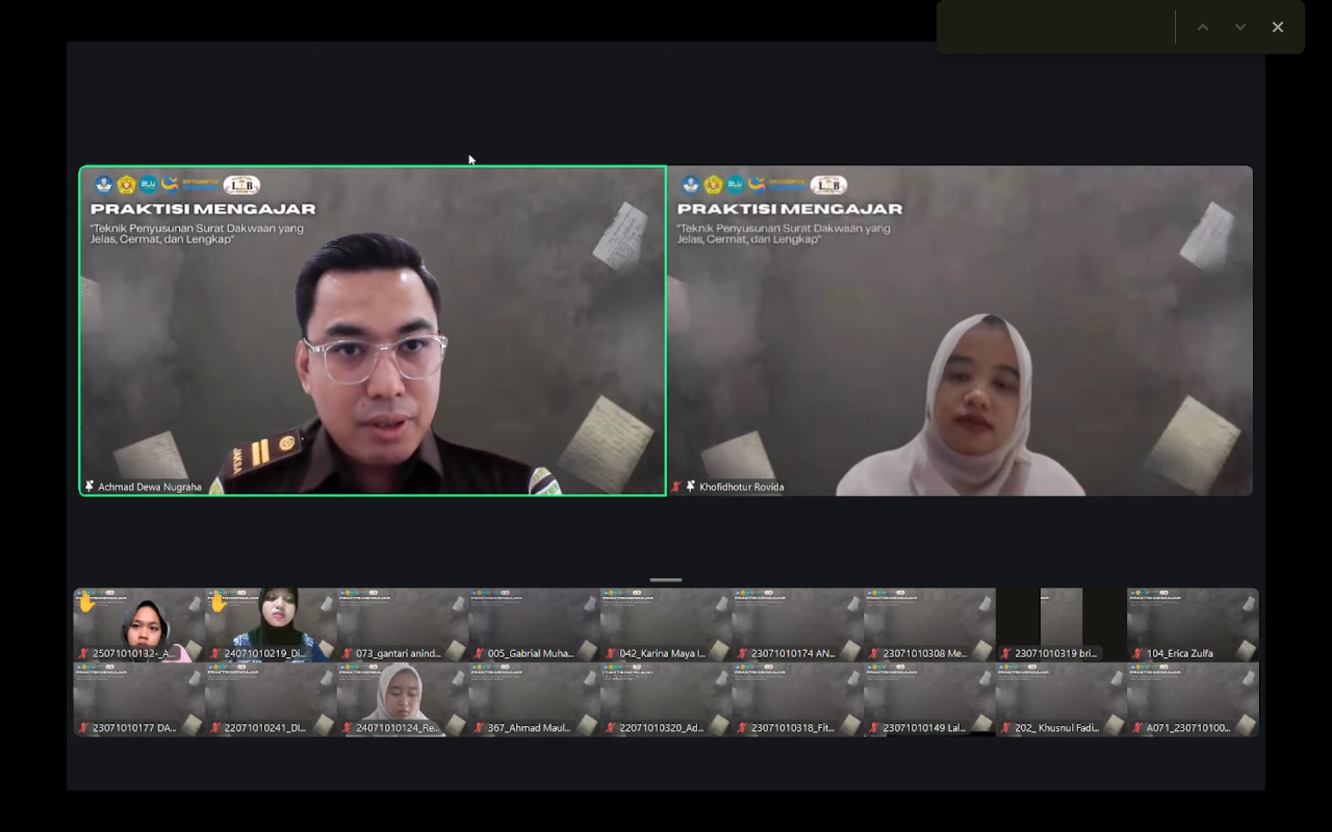 foto blog Perkuat Kompetensi Mahasiswa, Laboratorium Hukum Clarities Gelar Diskusi Teknik Surat Dakwaan
